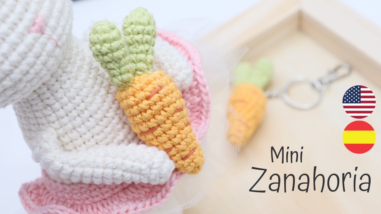 Zanahoria amigurumi crochet / Sub 🇺🇸🇪🇸/ GretaWings