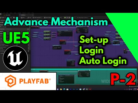 Playfab UE5 2022 Blueprint Code Set-up Login Auto Login system Advanced Mechanism P-2