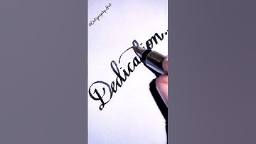 Dedication🖋️ #handwriting #besthandwriting #cursivewriting #dedication #calligraphy #cursive#shorts