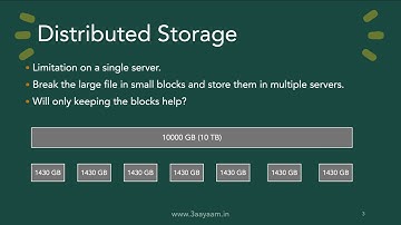 What is Distributed Storage??