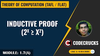 008 - Inductive Proof (2^x GE x^2) | TOC by Mahesh Goyani | CodeCrucks