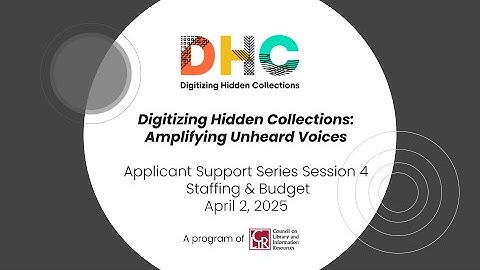 2025 DHC:AUV Applicant Support Series #4 - Staffing & Budget
