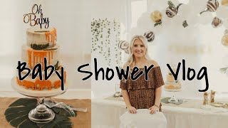 BABY SHOWER VLOG !!! + Baby Boy Name Reveal \/ Baby Shower Tips