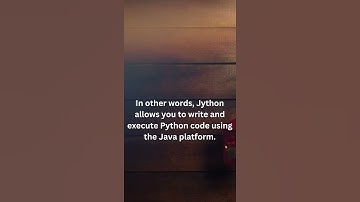 Is Jython a New language?@Codimee