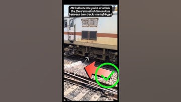 FM Mark / Fouling Mark on Railway track #railway #trainlover  #train