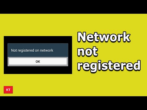 Fix Network not registered error | SIM not registered on network