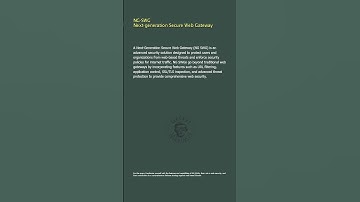 NG SWG - Next-generation Secure Web Gateway - Security+