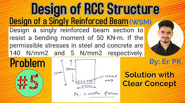 Design of Singly Reinforced Beam | Design of RCC Structure | Working Stress Method