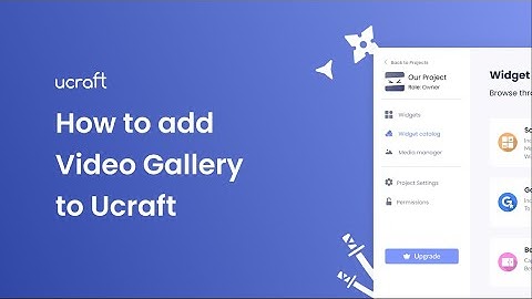 How to add a Video Gallery to Ucraft