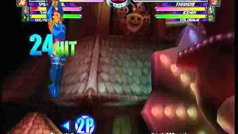 MvC2 Online (360): Brett (Psy/Tha/Doom) vs useleSSSavant (Tha/Ice/Col) 30 .:1.12.11:.