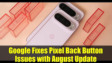 Google Fixes Pixel Back Button Issues with August Update