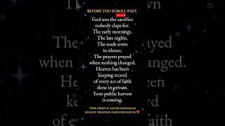 Your Public Harvest Is Coming #christianshorts #christianmotivation #christianencouragement