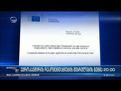 ევროკავშირის რეკომენდაციების შესრულების გეგმა