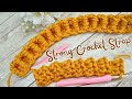 No Stretch 3D Crochet Strap For Bags | Crochet Handles for Tote Bag