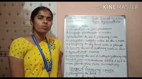 Class 5  Agriculture Topic- stages of growing crops