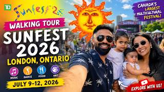 Walking Tour of Sunfest 2026 | Canada’s Biggest Multicultural Festival 🇨🇦 | London, Ontario
