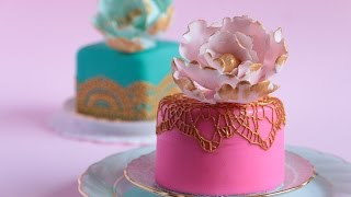 How To Make Mini Fondant Cakes- Rosie's Dessert Spot