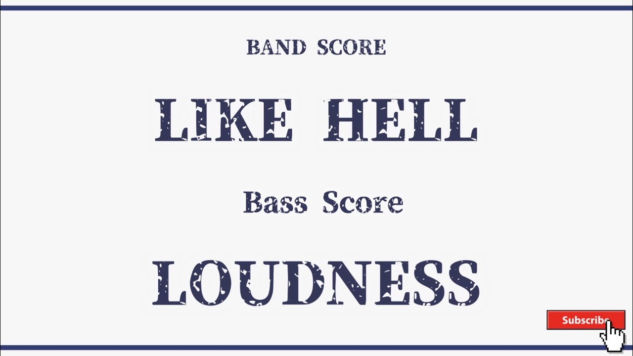 LOUDNESS】アルバム『THUNDER IN THE EAST』より「LIKE HELL」ベース