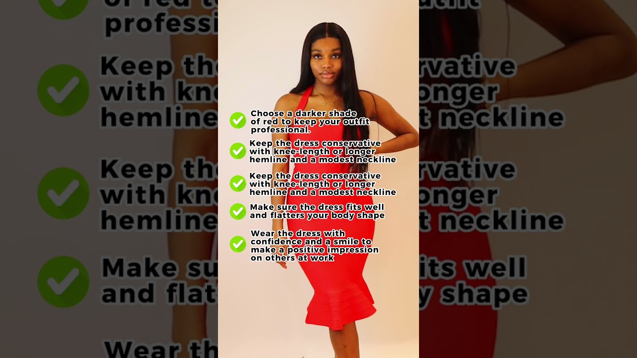 Get Ready to Slay the Work Day in a Red Dress! 5 Pointers for a Chic and Professional Look