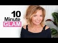 10 Minute Glam Makeup + Winged Liner | Holiday Questions Tag