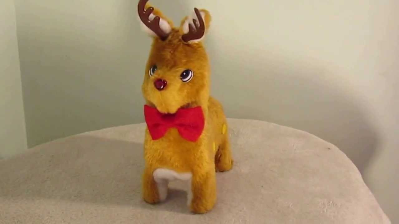 walking rudolph toy