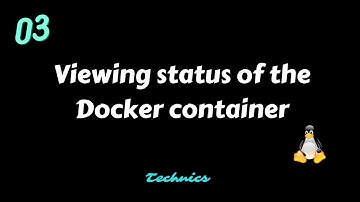 How to view the status of the docker container