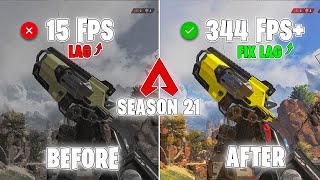 How To Fix Lag in Apex Legends Season 21 ✅ | FPS Boost Settings For Apex Legends | Max Fps, 0 Delay