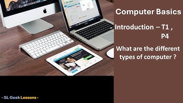 Computer Basics - Introduction ( What are the types of computers ? ) Tutorial 01 | Part 04_Sinhala