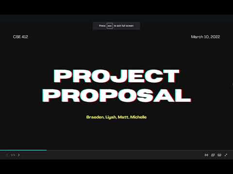 CSE 412 Project Proposal