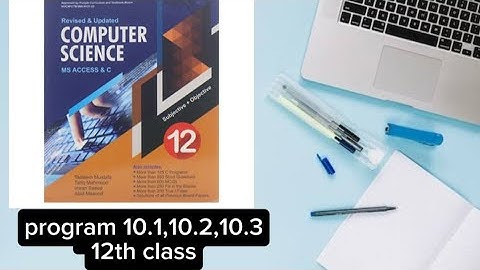 Program 10.1,10.2,10.3 class 12th chapter#10#computer 