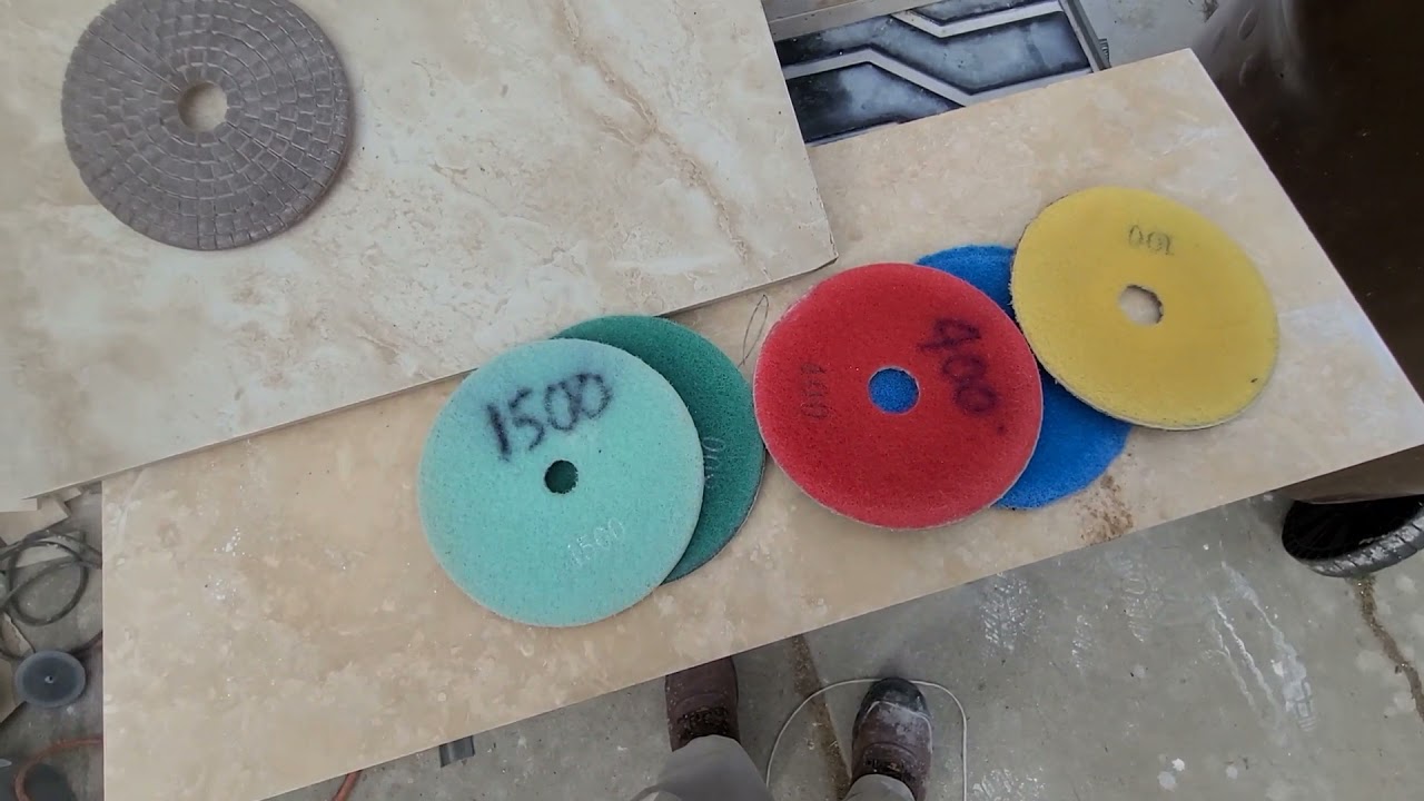 Real stone on shower niche.