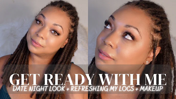 GET READY WITH ME | REFRESHING MY LOCS + MAKEUP +D...