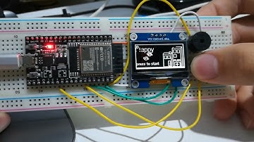 Flappy Bird game with esp32 and sh1106 oled