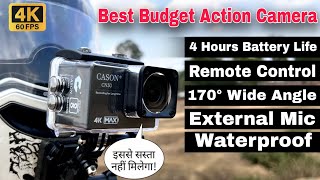 Best Budget Action Camera | Cason CN50 4K 60fps HD 24MP Action Camera For Vlogging 3-4 Hrs Work Time