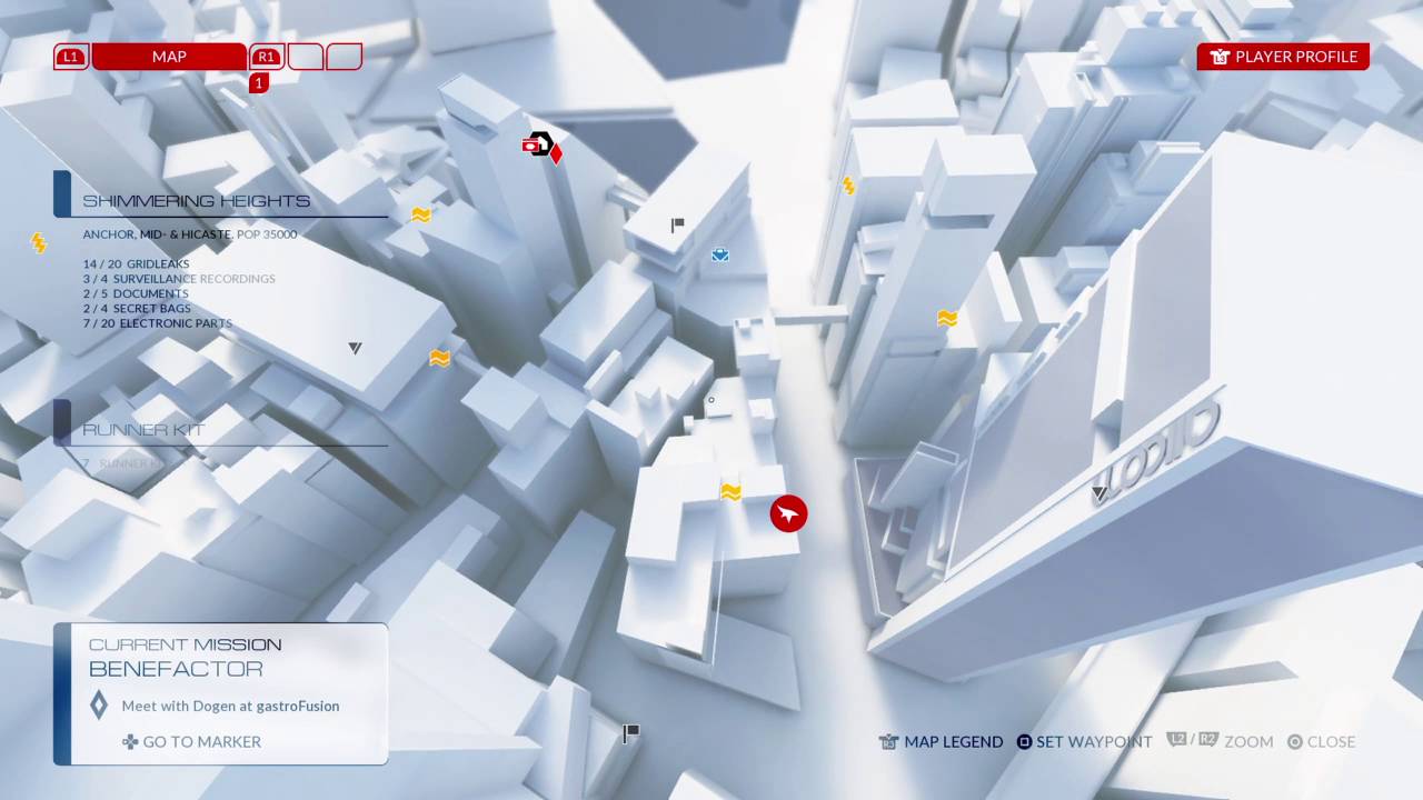 Solution Mirror's Edge Catalyst - Electronic Part - Shimmering Heights 