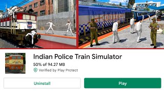 New Train Game 2022 || New Train Game Download || Indian Police Train Simulator ​ screenshot 1