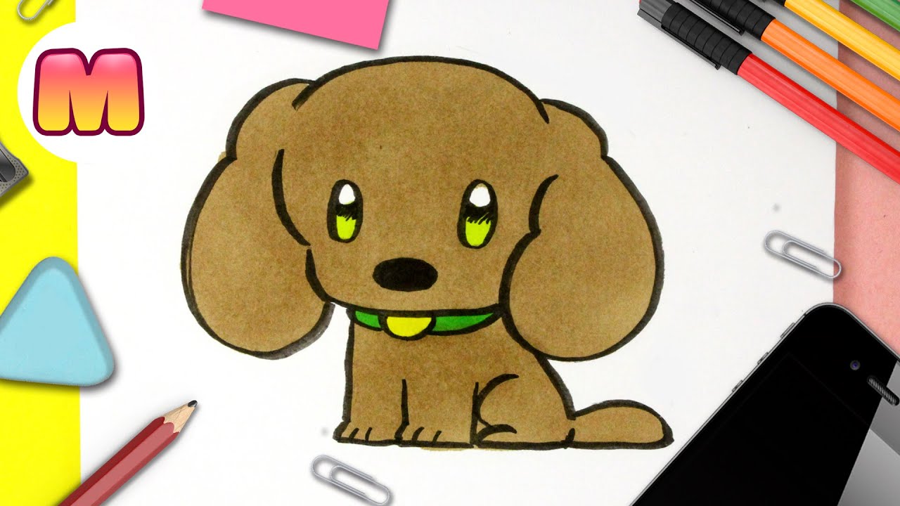 Como dibujar un PERRO KAWAII 💖 Dibujos kawaii fáciles 💖 Aprender a dibujar  un perro fácil - thptnganamst.edu.vn