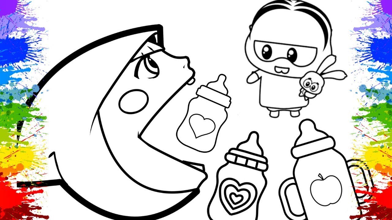 Desenhos de Jogo Pacman 4 para Colorir e Imprimir 