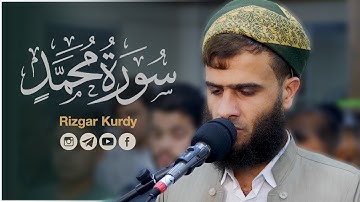 سورة محمد كاملة القارئ رزكار الكردي | Surah Muhammad Rizgar Kurdy