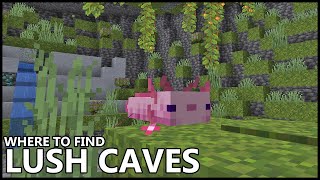 Where To Find LUSH CAVE BIOMES In MINECRAFT