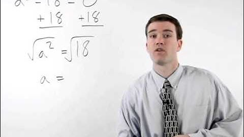 Solving Quadratic Equations by Square Root Method | MathHelp.com