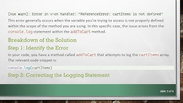 Solving the ReferenceError: cartItems is not defined in Vue.js