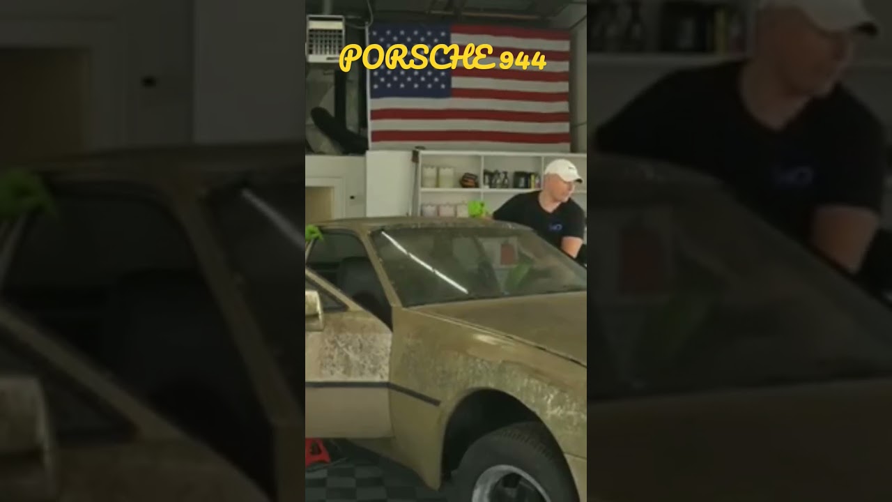 Cleaning an abandoned PORSCHE 944(part2) 
