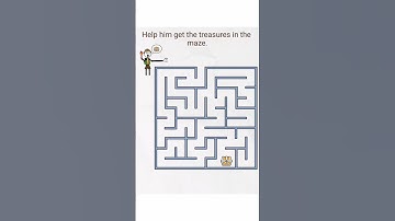 Help him get the treasures in the maze 💭