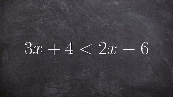 Solving and graphing a one variable inequality with variable on both sides