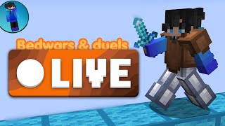 Minecraft bedwars/duels  LIVE