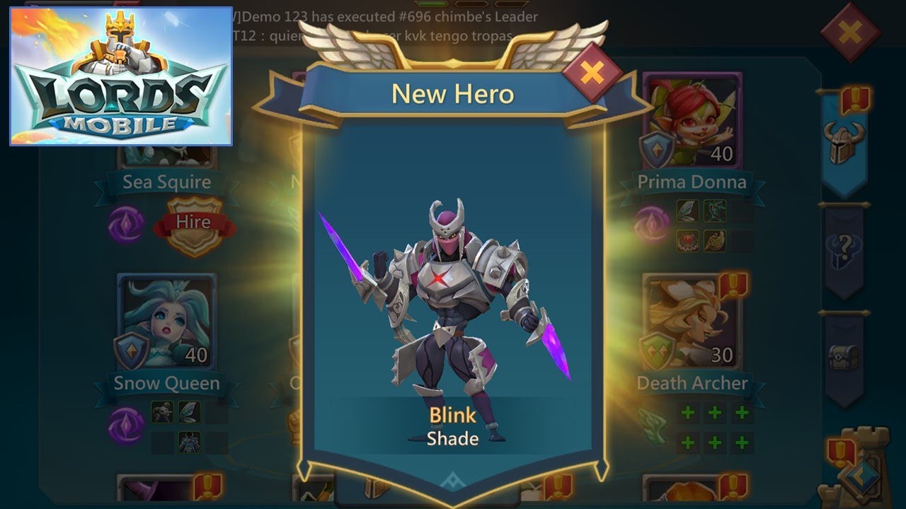 [*/\*] Lords Mobile - Blink the Shade