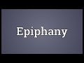 Epiphany Meaning