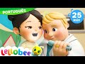 Dentinho mole, indo ao dentista! | Chansons de bébé | Little Baby Bum em Português