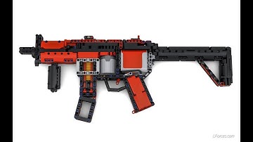 LEGO TECHNIC MP5-K - The First Working Submachine Gun